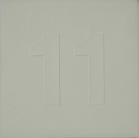 Numerische Zeichen, 2011, Öl auf Leinwand, 30x30cm