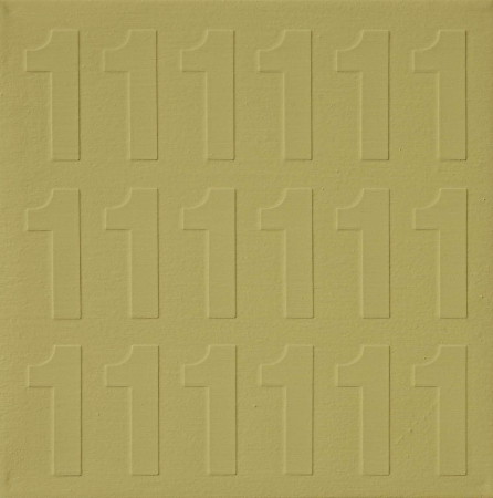 Numerische Tafel, 2011, Öl auf Leinwand, 30x30cm